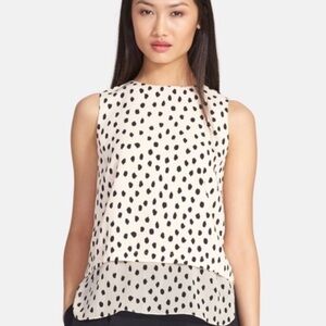 Kate Spade Polka Dot Sleeveless Top